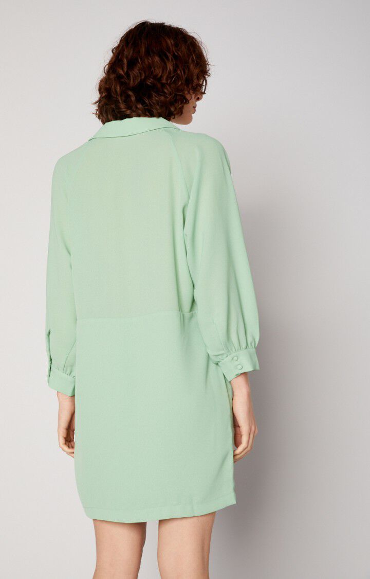 American Vintage Robe Femme Nolan - AMANDE Manches 3/4 Vert - E20
