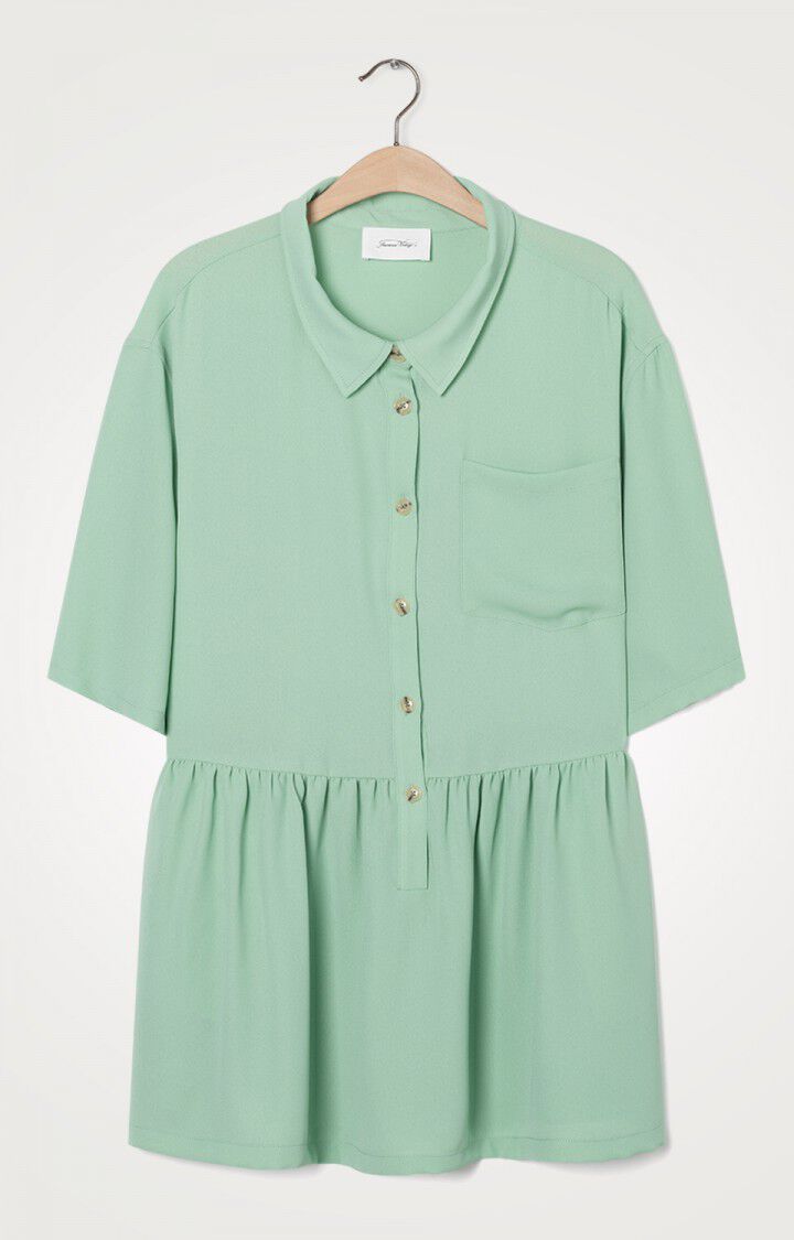American Vintage Robe Femme Nolan - AMANDE Manches 3/4 Vert - E20