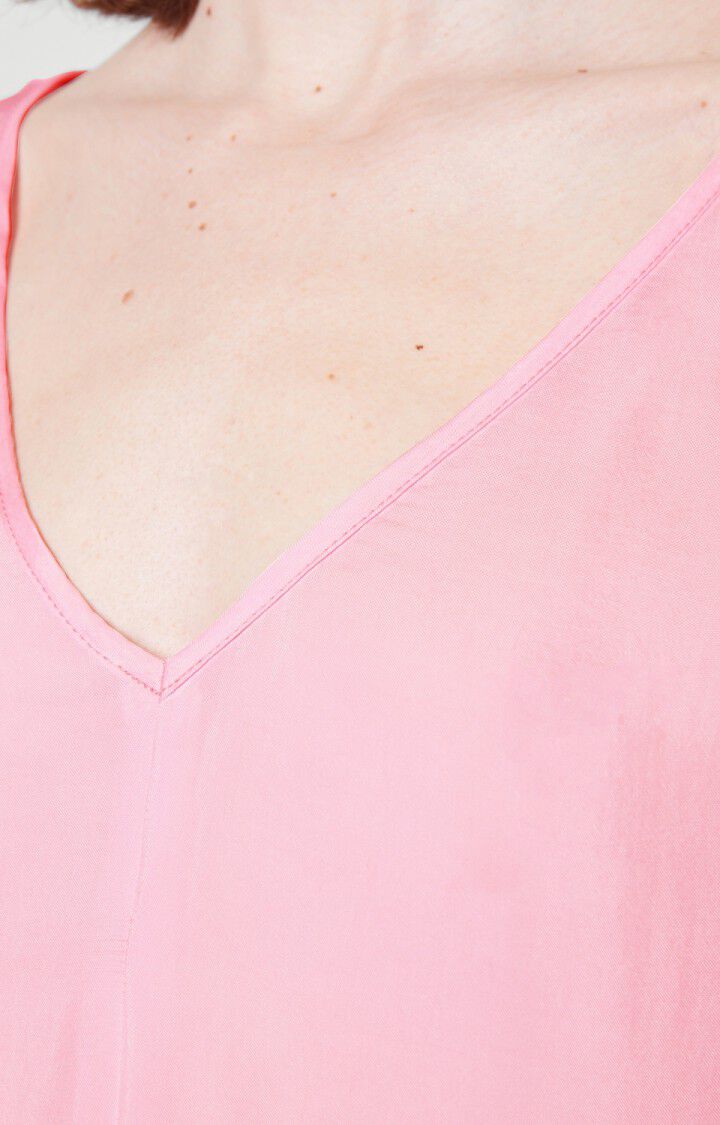 American Vintage Robe Femme Nonogarden - PIVOINE Manches Courtes Rose - E20