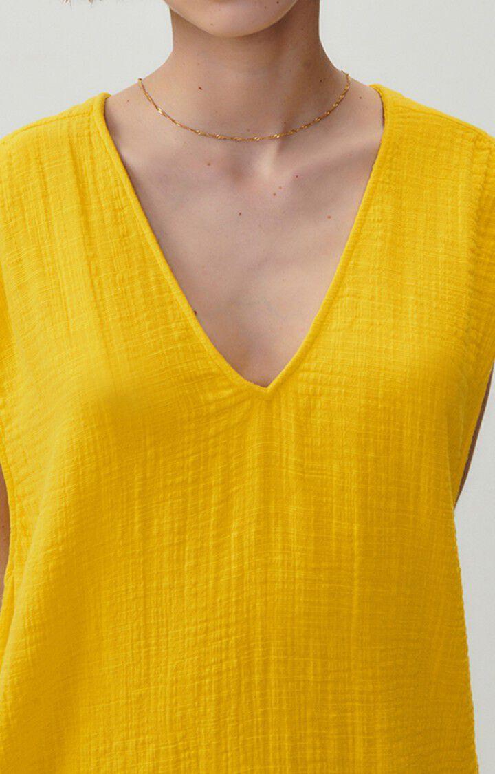 American Vintage Robe Femme Oyobay - ACACIA 0 Sans Manches Jaune - E23