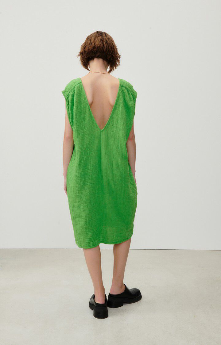 American Vintage Robe Femme Oyobay - JARDIN 0 Sans Manches Vert - E23