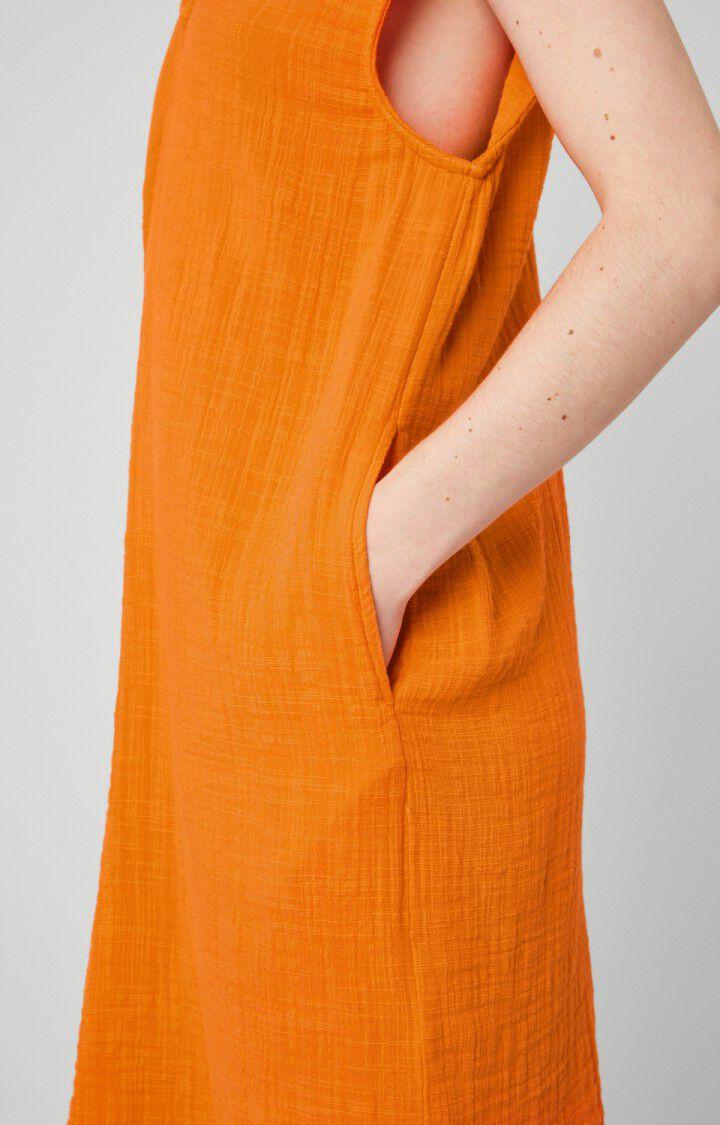 American Vintage Robe Femme Oyobay - ORANGE Sans Manches Orange - E23