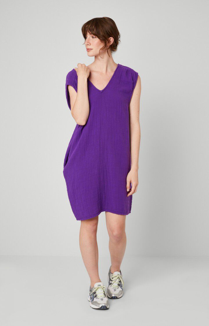 American Vintage Robe Femme Oyobay - VIOLET Sans Manches Violet - E23