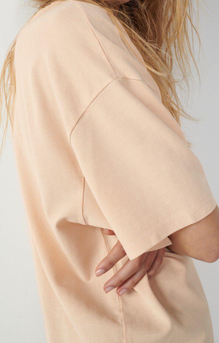 American Vintage Robe Femme Pyrastate - BISCUIT VINTAGE Manches Courtes Beige - E22