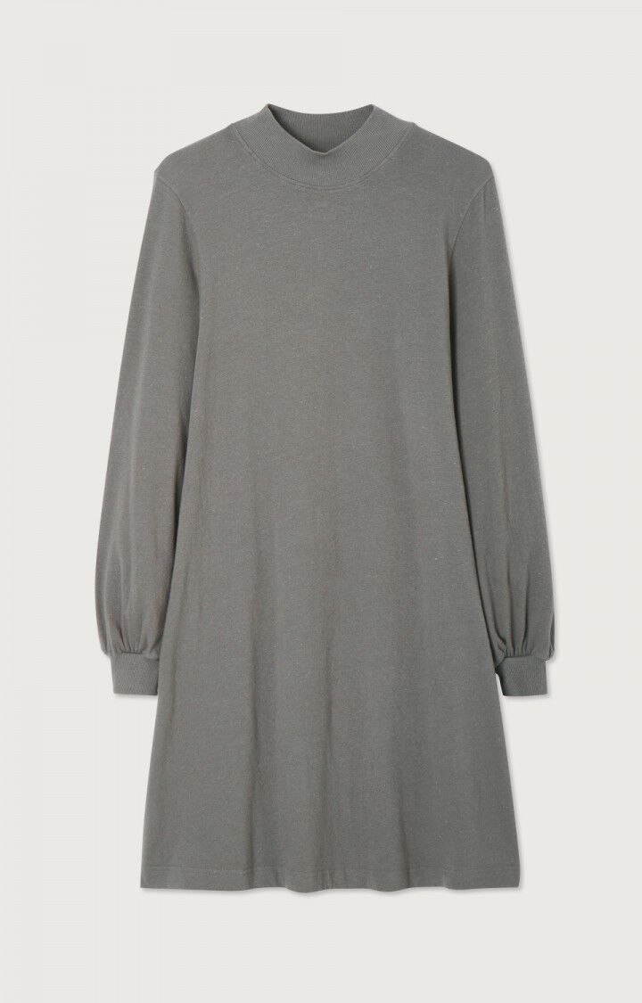 american vintage Robe femme Rakabay - METAL 62 Manches longues Gris - H23B