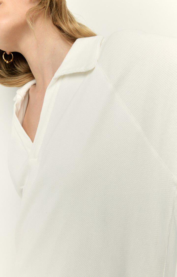 American Vintage Robe Femme Rekbay - BLANC Manches Courtes Blanc - E22