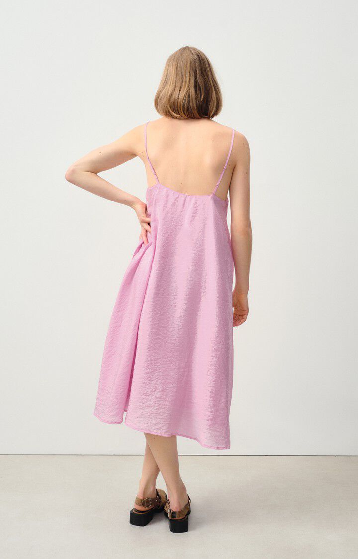 American Vintage Robe Femme Scarow - CHAMALLOW 0 Fines Bretelles Rose - E24