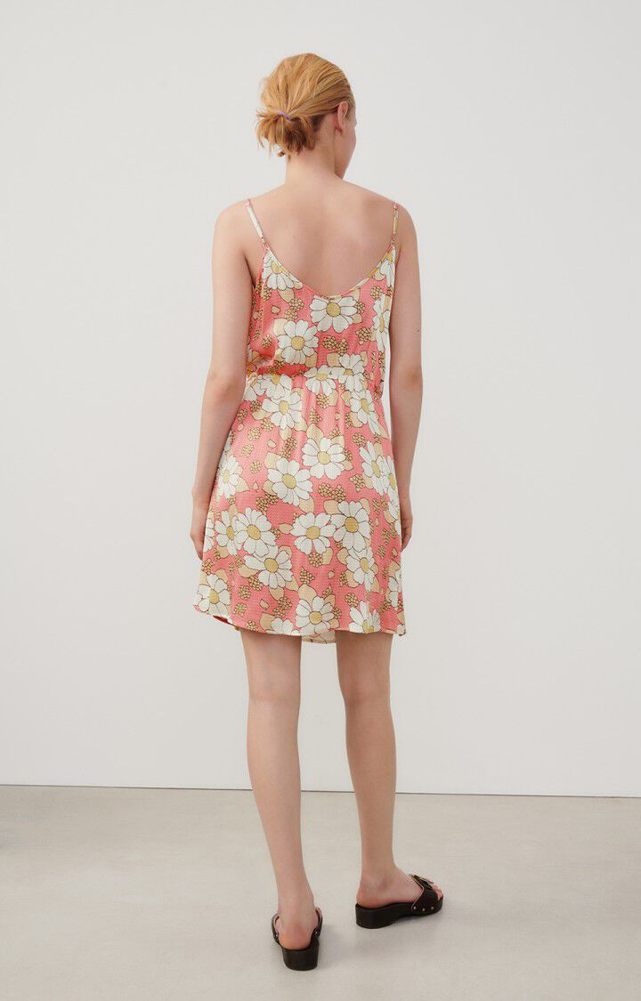 American Vintage Robe Femme Shaning - ANNIE 0 Fines Bretelles Rose - E24