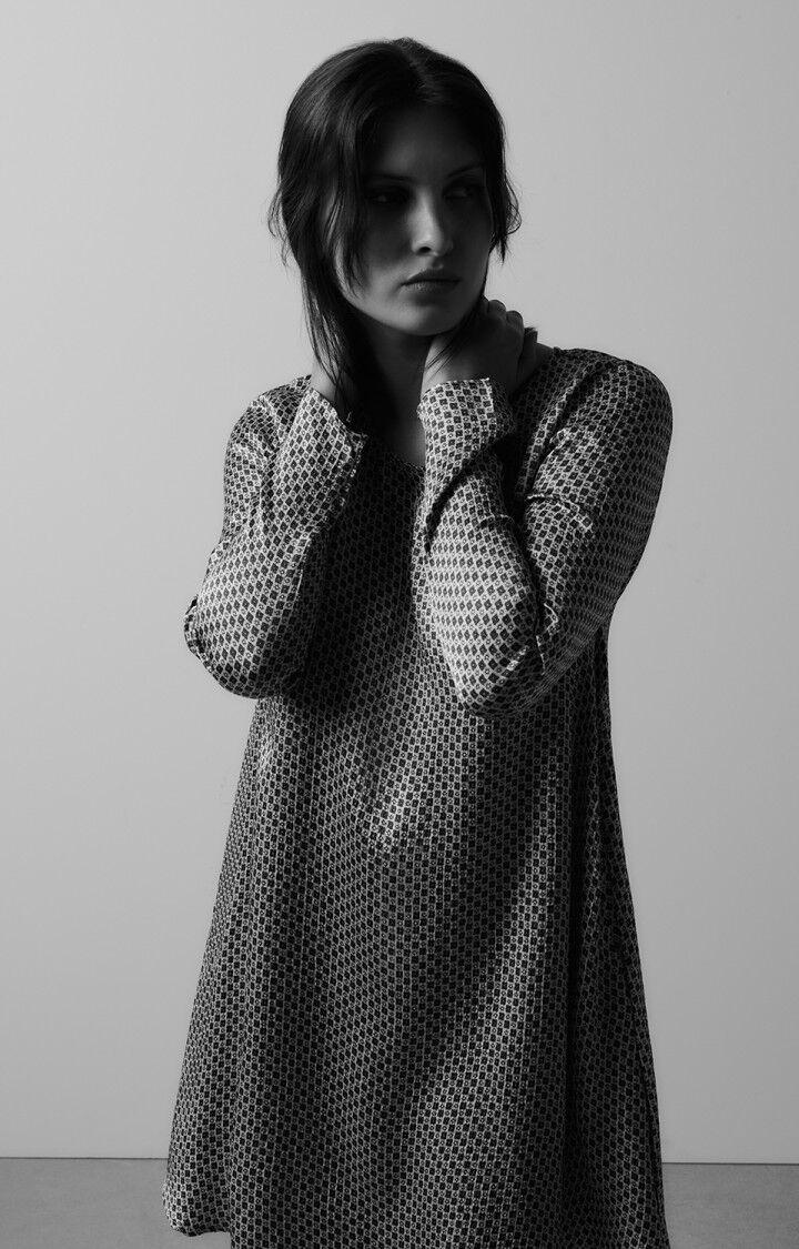 american vintage Robe femme Shaning - ARMANDE 58 Manches longues Vert - E24