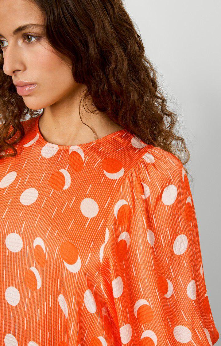 American Vintage Robe Femme Shaning - EDDY 41 Manches Courtes Orange - E23