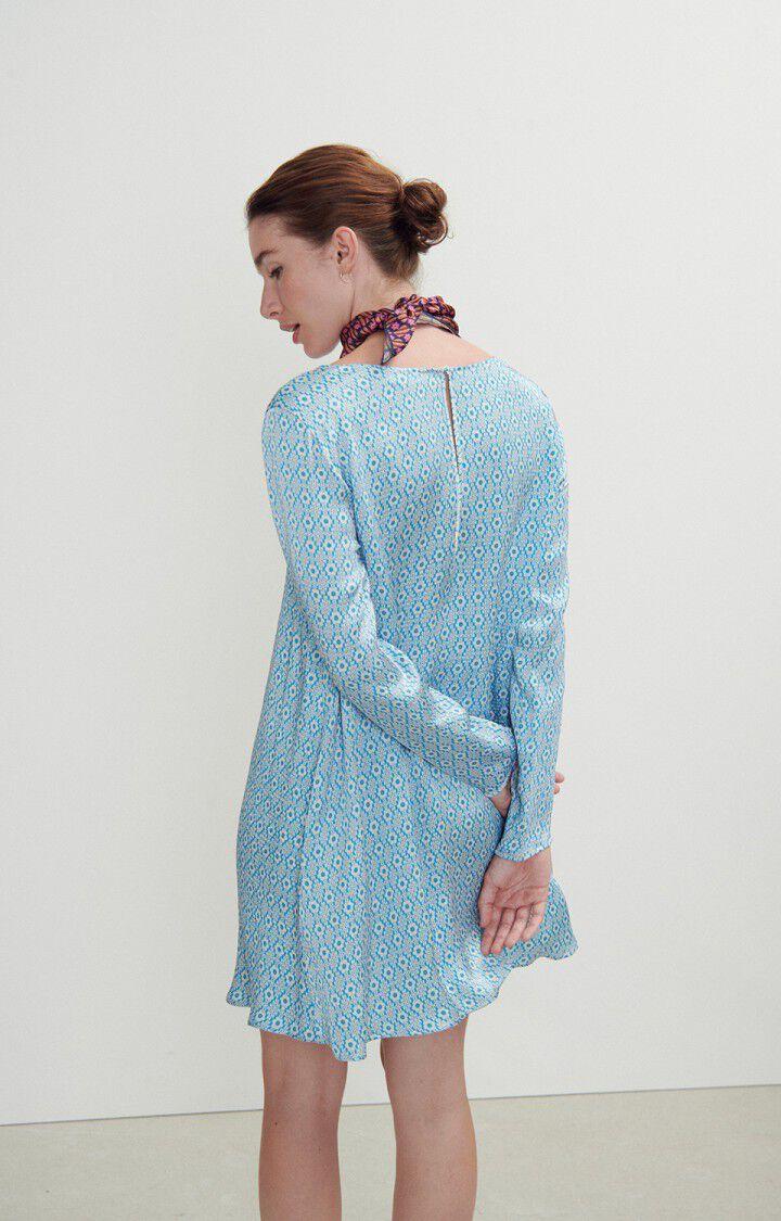 American Vintage Robe Femme Shaning - MIA 58 Manches Longues Bleu - H23