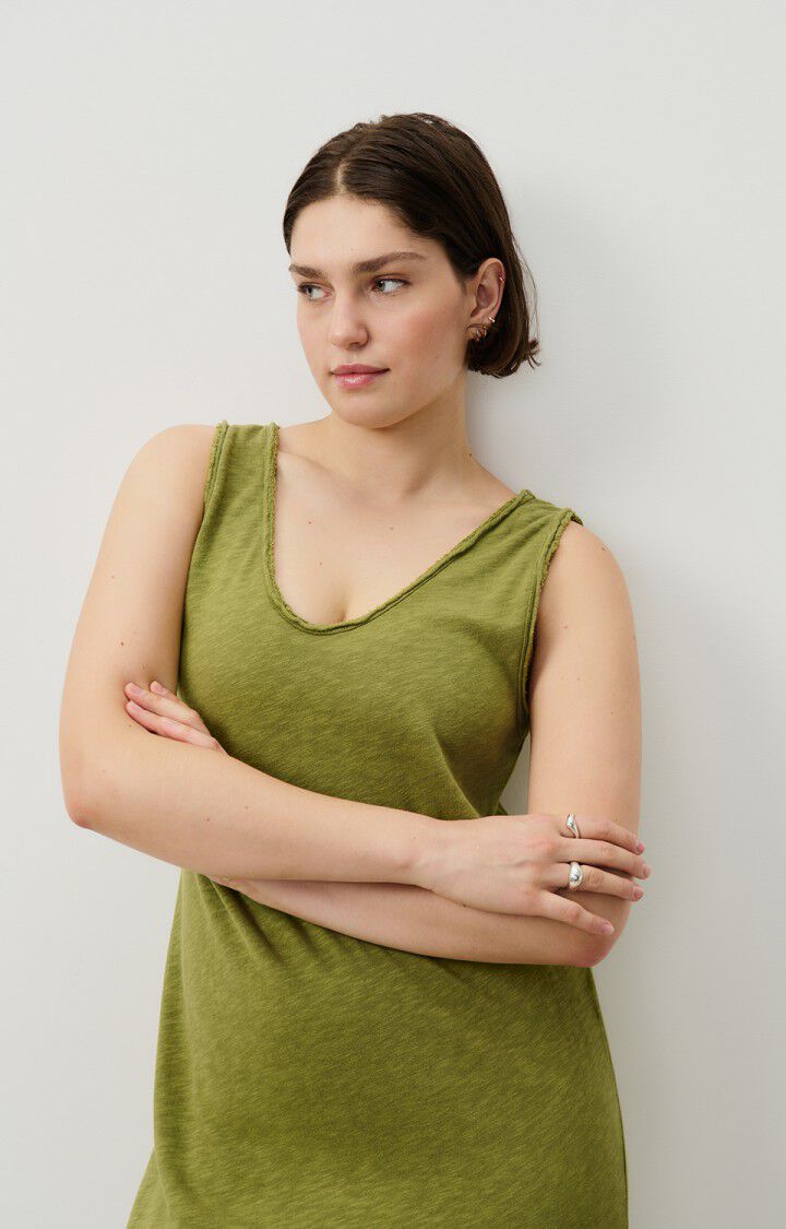 American Vintage Robe Femme Sonoma - CAMELEON VINTAGE 0 Sans Manches Vert - H24