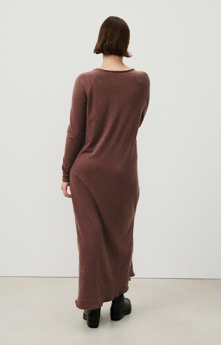 American Vintage Robe Femme Sonoma - CHOCO VINTAGE 67 Manches Longues Marron - H24