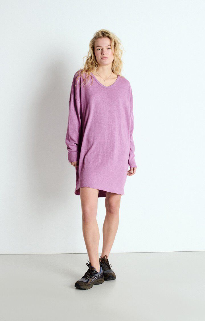 american vintage Robe femme Sonoma - LILAS VINTAGE 47 Manches longues Violet - E25