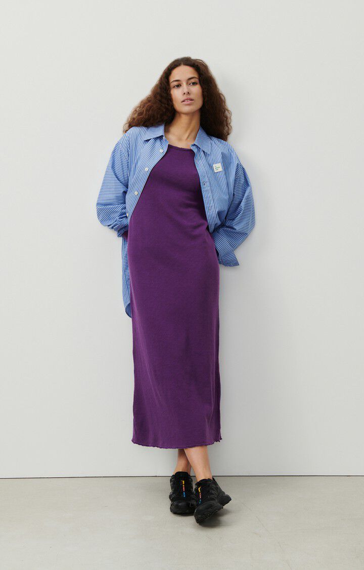 american vintage Robe femme Sonoma - ULTRAVIOLET VINTAGE 67 Manches longues Violet - E24