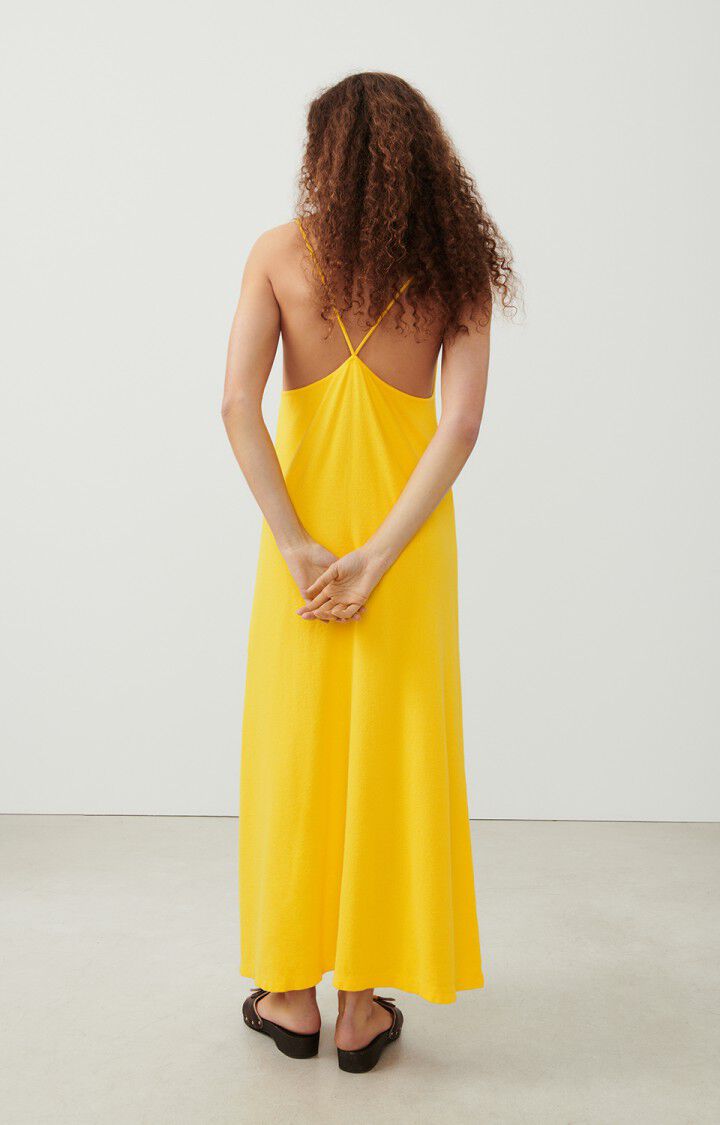 American Vintage Robe Femme Sotto - POLLEN 0 Fines Bretelles Jaune - E24