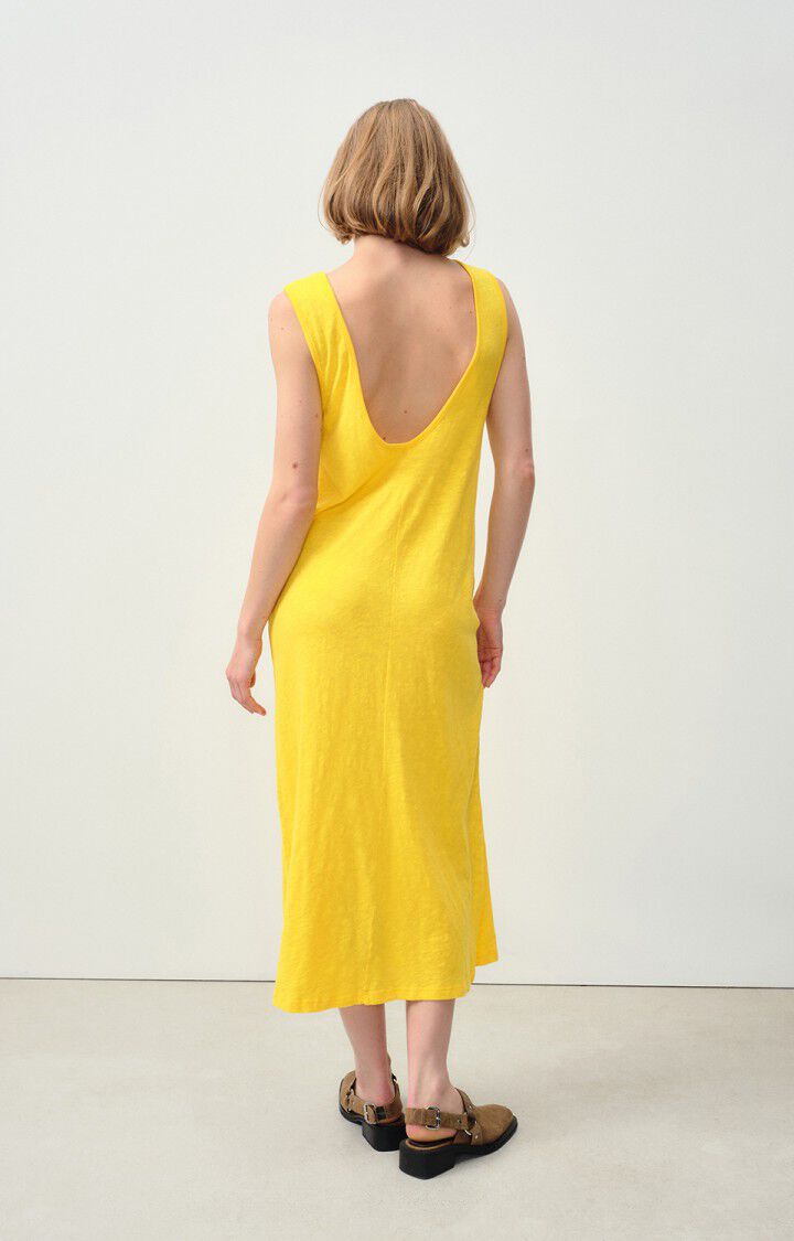 American Vintage Robe Femme Sully - POLLEN 0 Sans Manches Jaune - E24