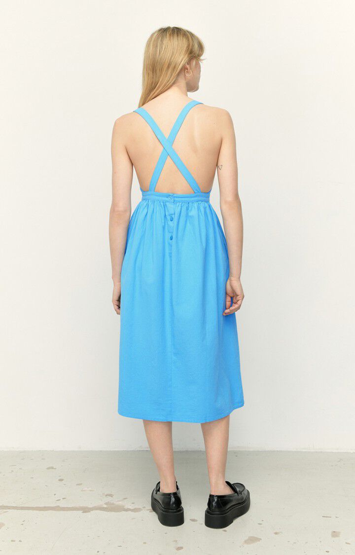 American Vintage Robe Femme Taraw - ACQUA Fines Bretelles Bleu - E22