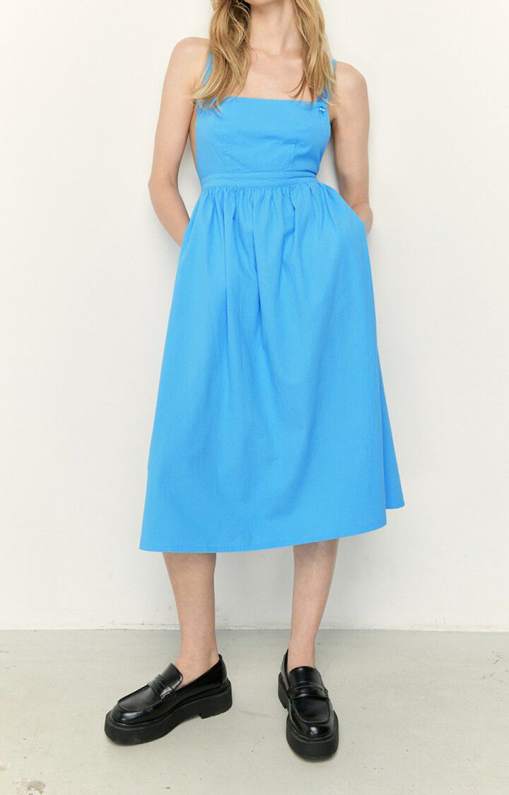 american vintage Robe femme Taraw - ACQUA Fines bretelles Bleu - E22