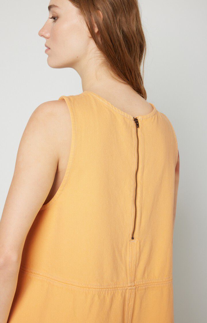 American Vintage Robe Femme Tineborow - SUNSET VINTAGE Sans Manches Jaune - E21