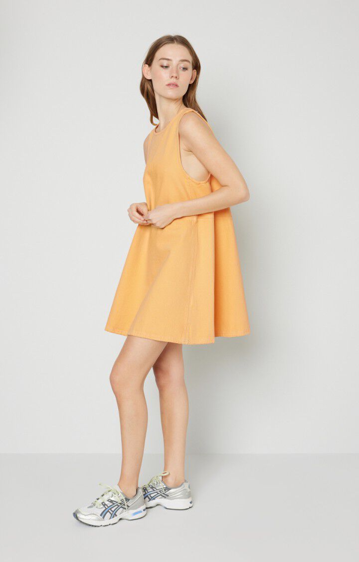 American Vintage Robe Femme Tineborow - SUNSET VINTAGE Sans Manches Jaune - E21