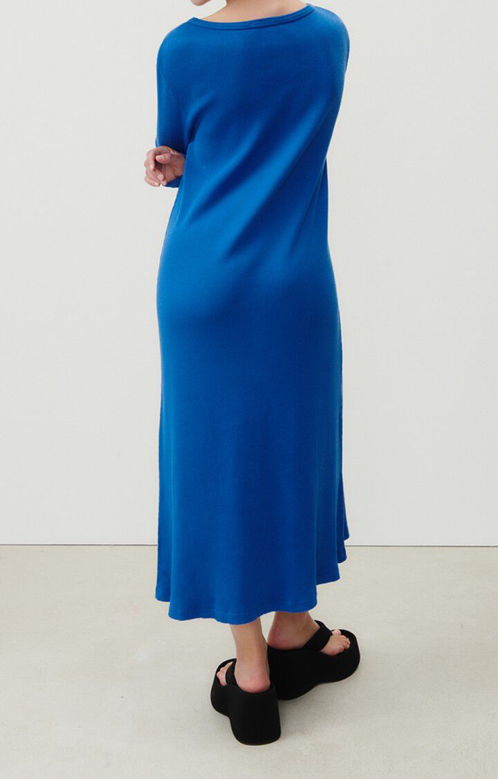American Vintage Robe Femme Toledo - COMETE 63 Manches Longues Bleu - E23