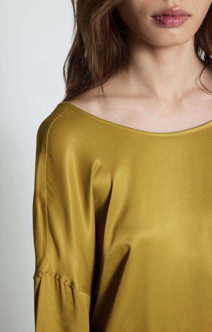 American Vintage Robe Femme Unyl - MORDORE 45 Manches Longues Jaune - H24