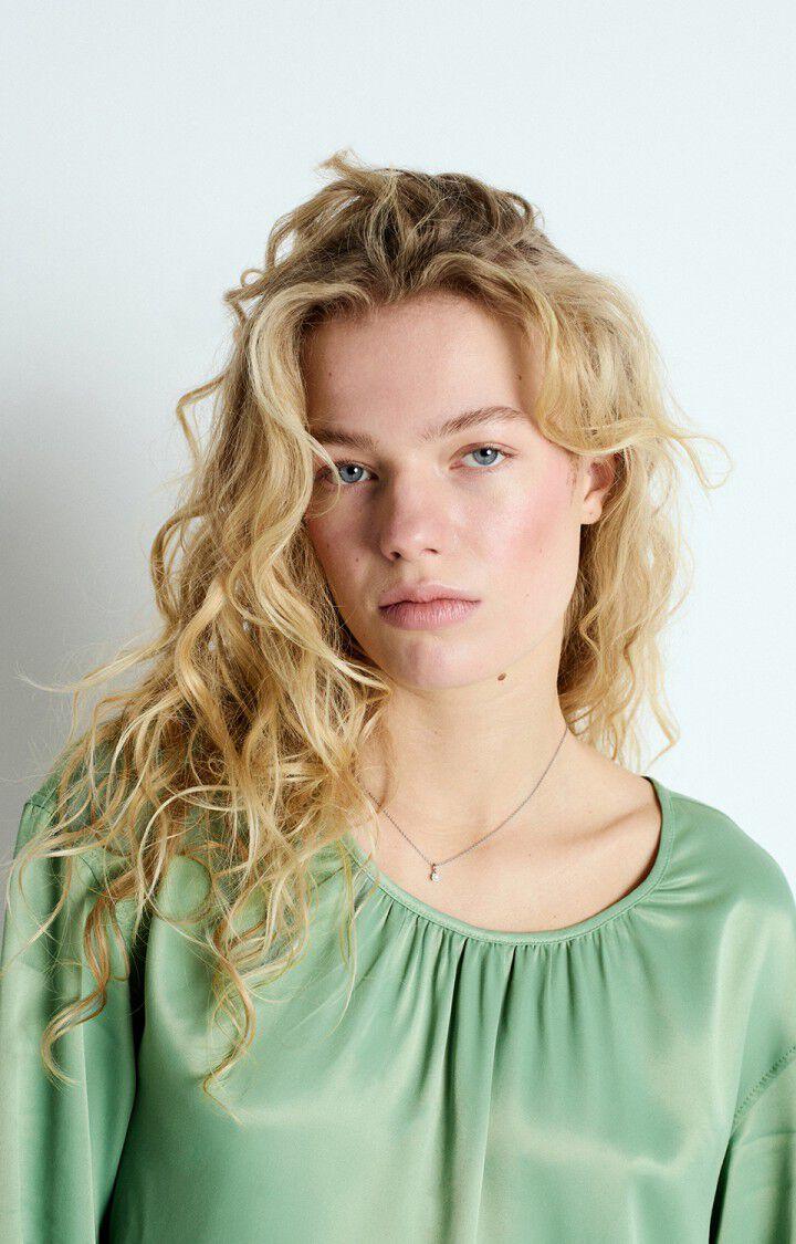 American Vintage Robe Femme Unyl - SAUGE 54 Manches Longues Vert - E25