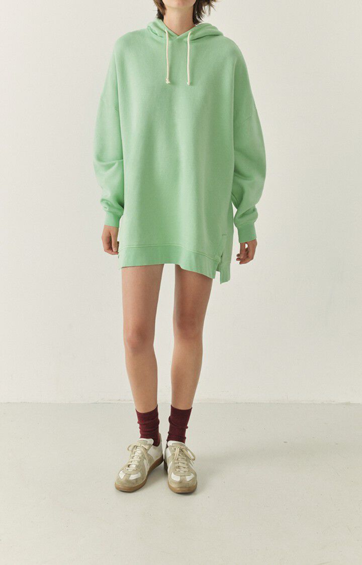 american vintage Robe femme Uticity - AMANDIER VINTAGE 49 Manches longues Vert - H22