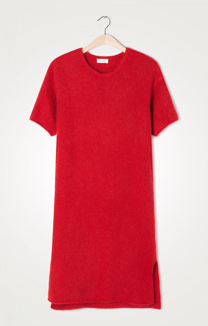 American Vintage Robe Femme Vacaville - GROSEILLE Manches Courtes Rouge - E20