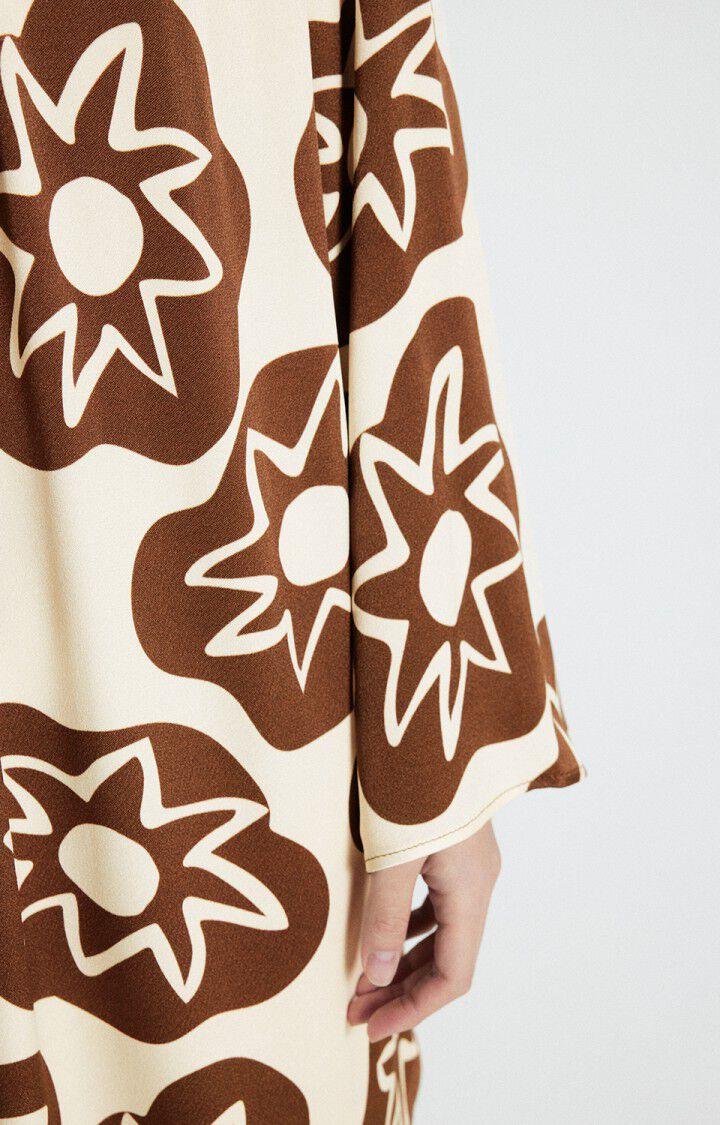 American Vintage Robe Femme Varym - BABETH 52 Manches Longues Marron - H24