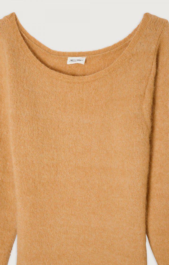 American Vintage Robe Femme Vitow - CROISSANT CHINE 62 Manches Longues Marron - H23B