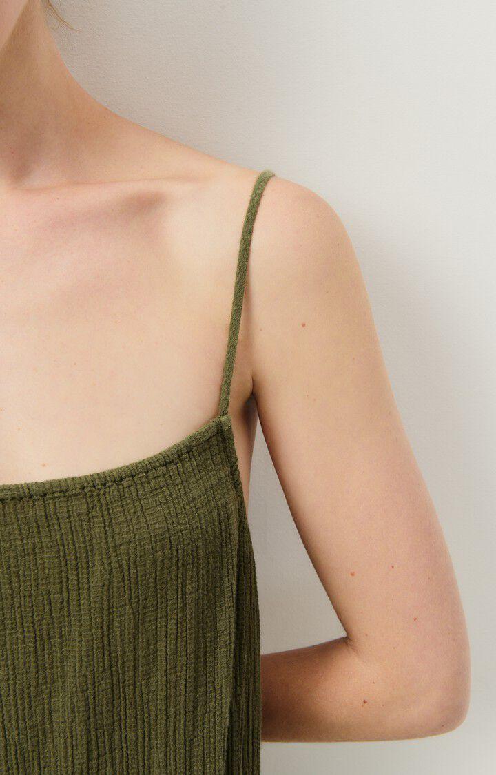 American Vintage Robe Femme Welow - BUISSON Fines Bretelles Vert - E23