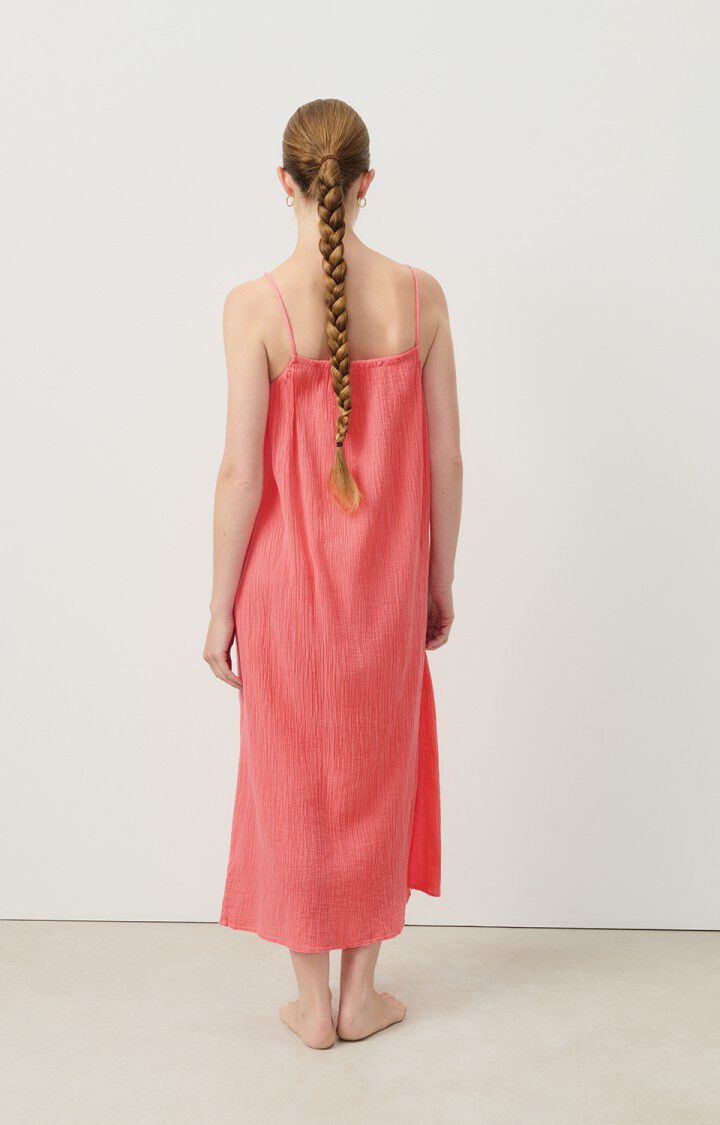 American Vintage Robe Femme Welow - CORAIL Fines Bretelles Rose - E23