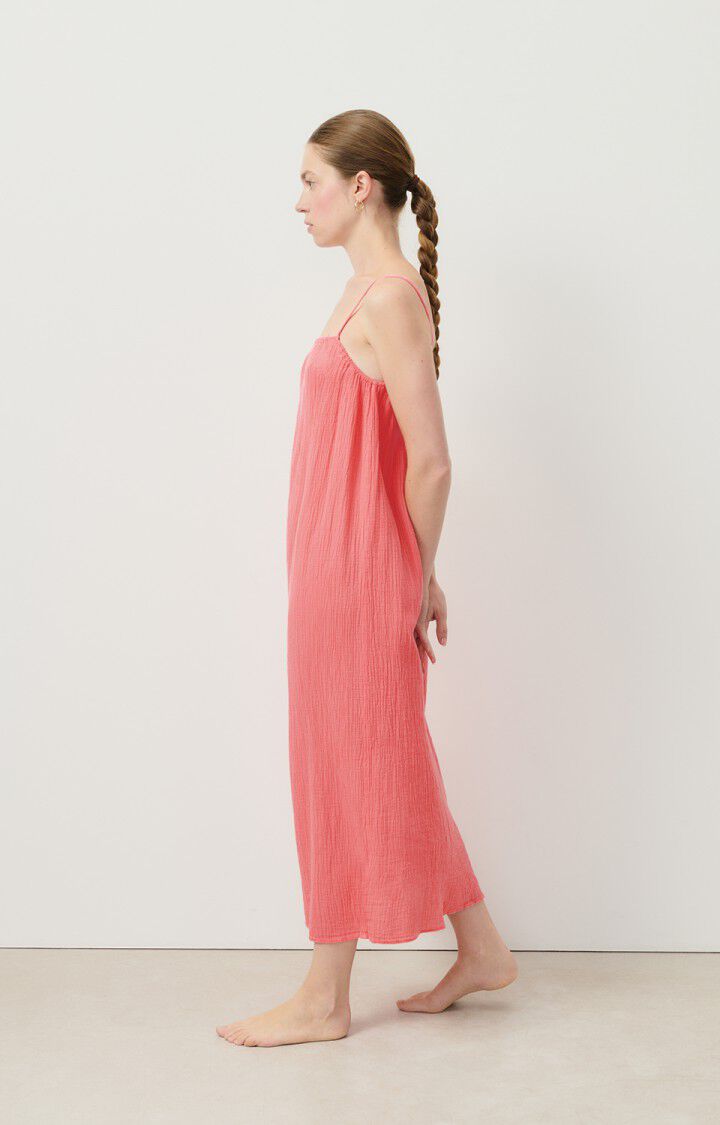 American Vintage Robe Femme Welow - CORAIL Fines Bretelles Rose - E23