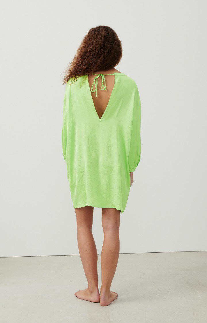 American Vintage Robe Femme Widland - AMANDERAIE 35 Manches 3/4 Vert - E24