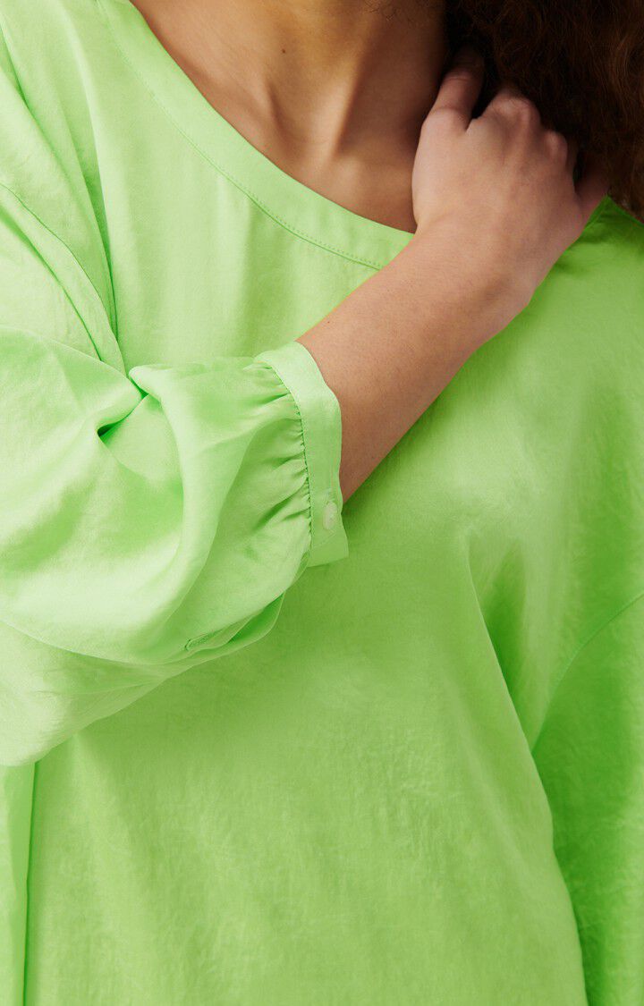 American Vintage Robe Femme Widland - AMANDERAIE 35 Manches 3/4 Vert - E24