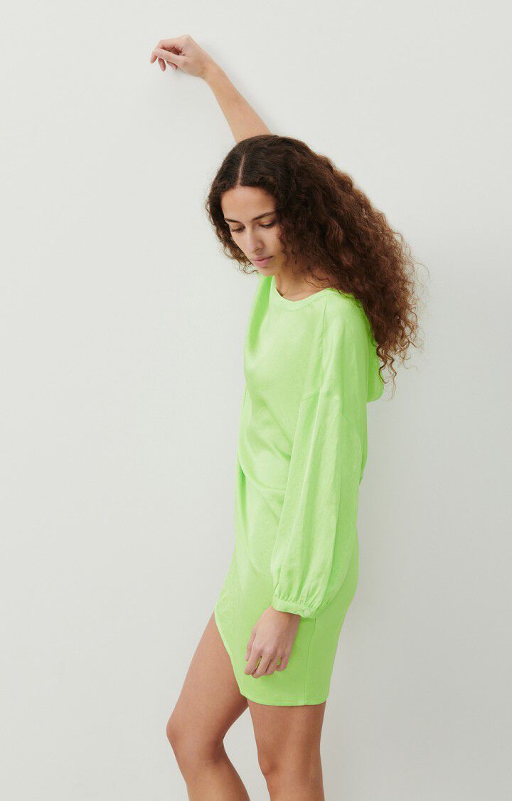 American Vintage Robe Femme Widland - AMANDERAIE 35 Manches 3/4 Vert - E24