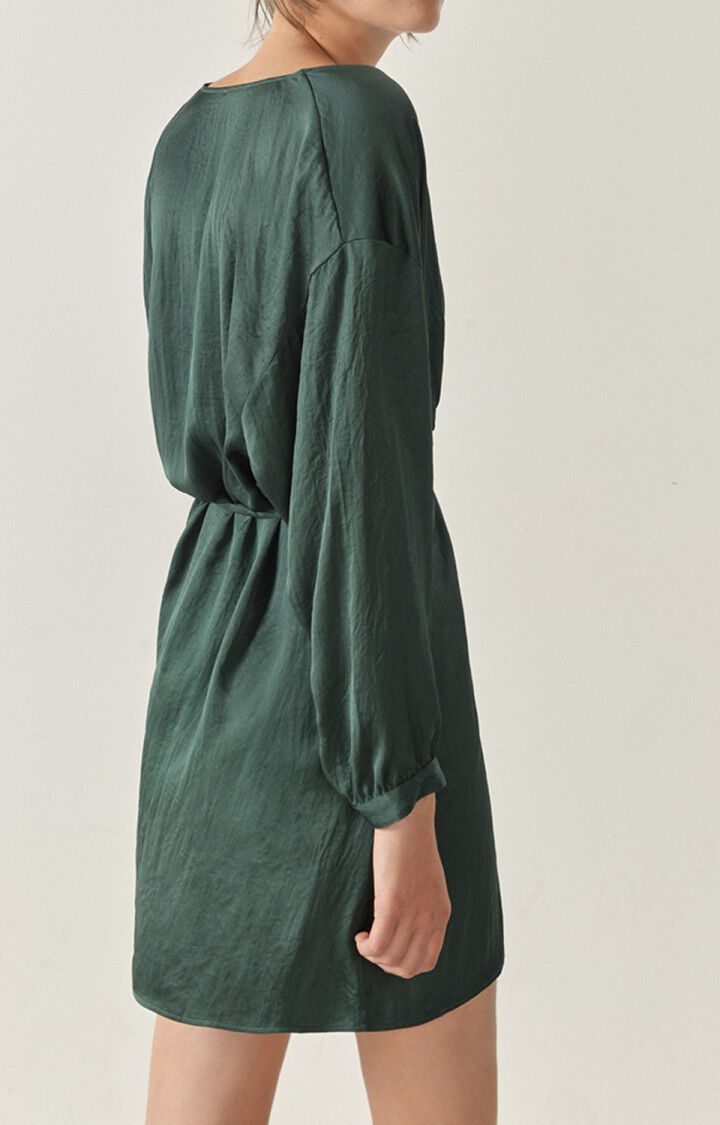 American Vintage Robe Femme Widland - BOTANIQUE 48 Manches Longues Vert - H22
