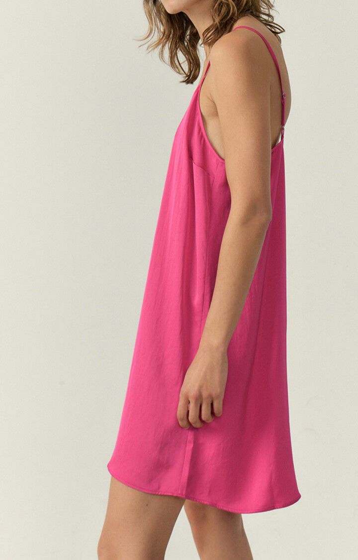 American Vintage Robe Femme Widland - MAGENTA 0 Fines Bretelles Rose - E23