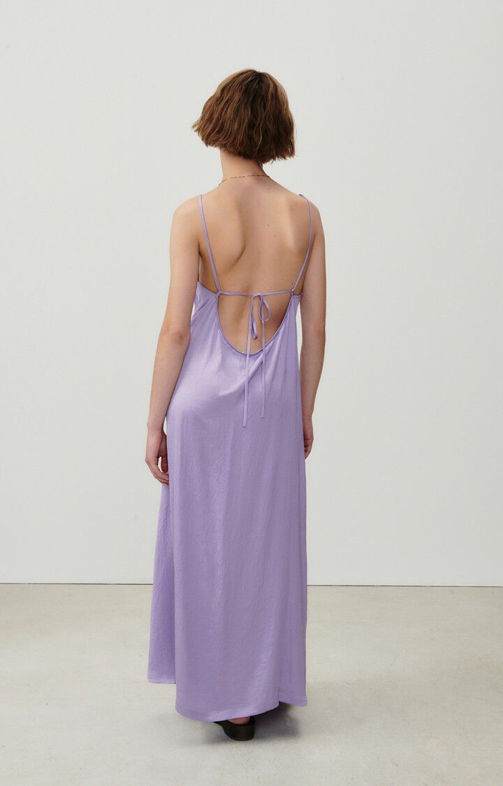American Vintage Robe Femme Widland - MAUVE 0 Fines Bretelles Violet - E23