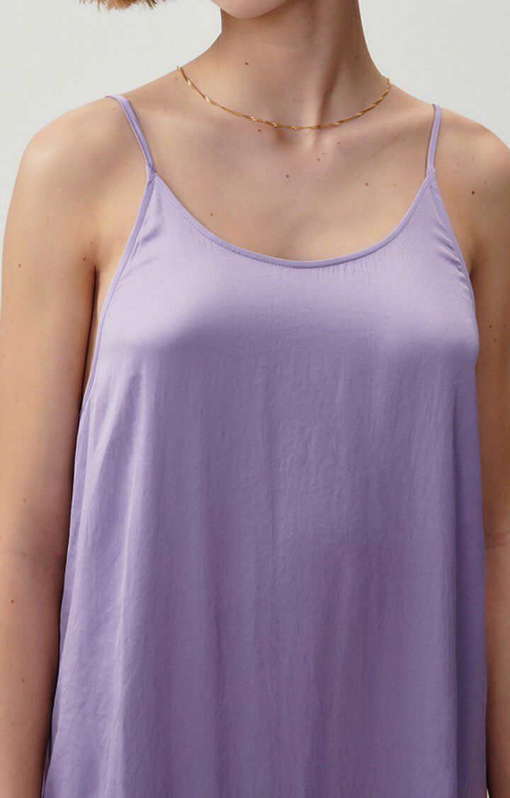 American Vintage Robe Femme Widland - MAUVE 0 Fines Bretelles Violet - E23