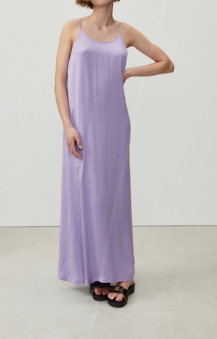 american vintage Robe femme Widland - MAUVE 0 Fines bretelles Violet - E23