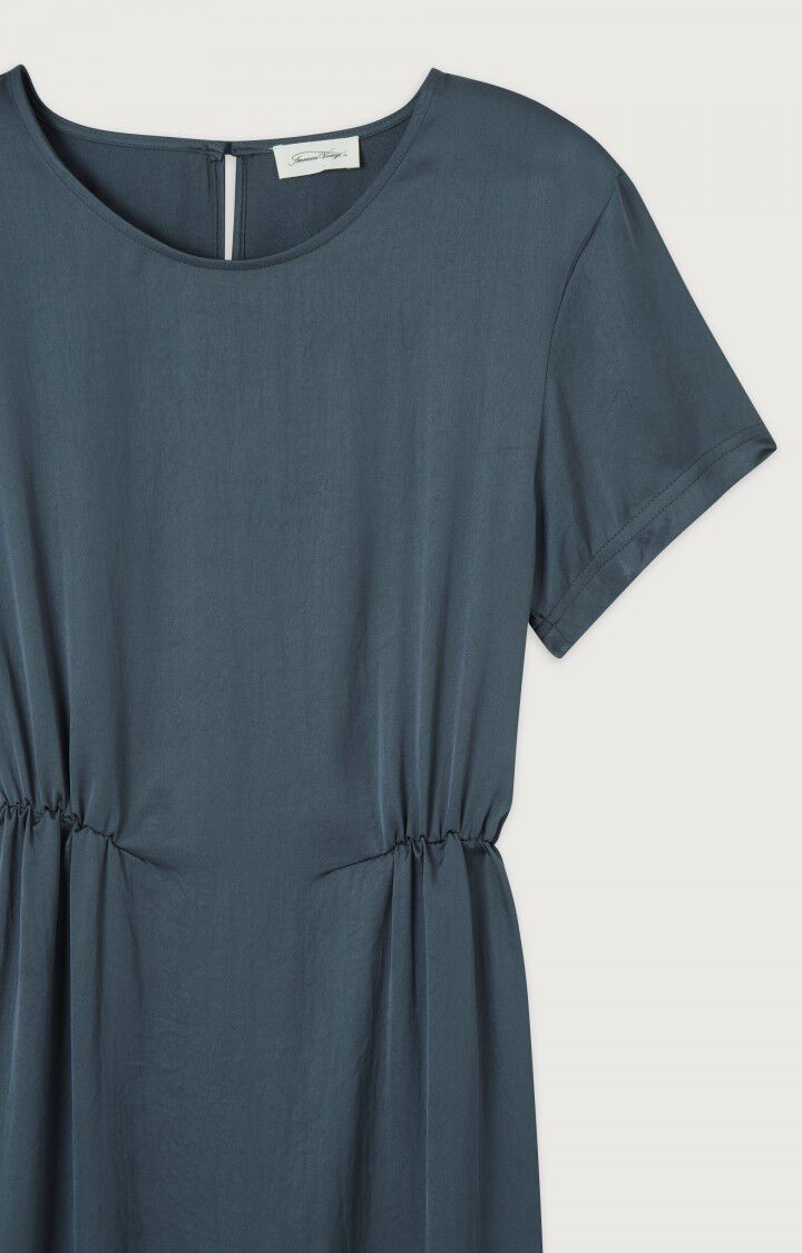American Vintage Robe Femme Widland - OMBRE Manches Courtes Gris - E23B