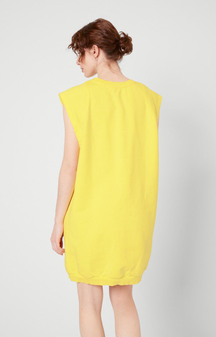 American Vintage Robe Femme Wititi - ANANAS VINTAGE Manches Courtes Jaune - E21