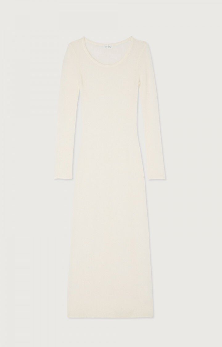 American Vintage Robe Femme Xinow - NACRE 62 Manches Longues Blanc - H23