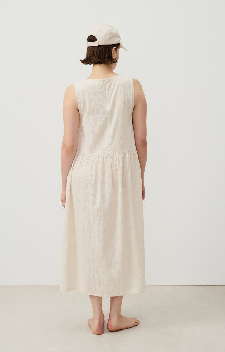 American Vintage Robe Femme Ylyvow - ECRU 0 Sans Manches Beige - E24