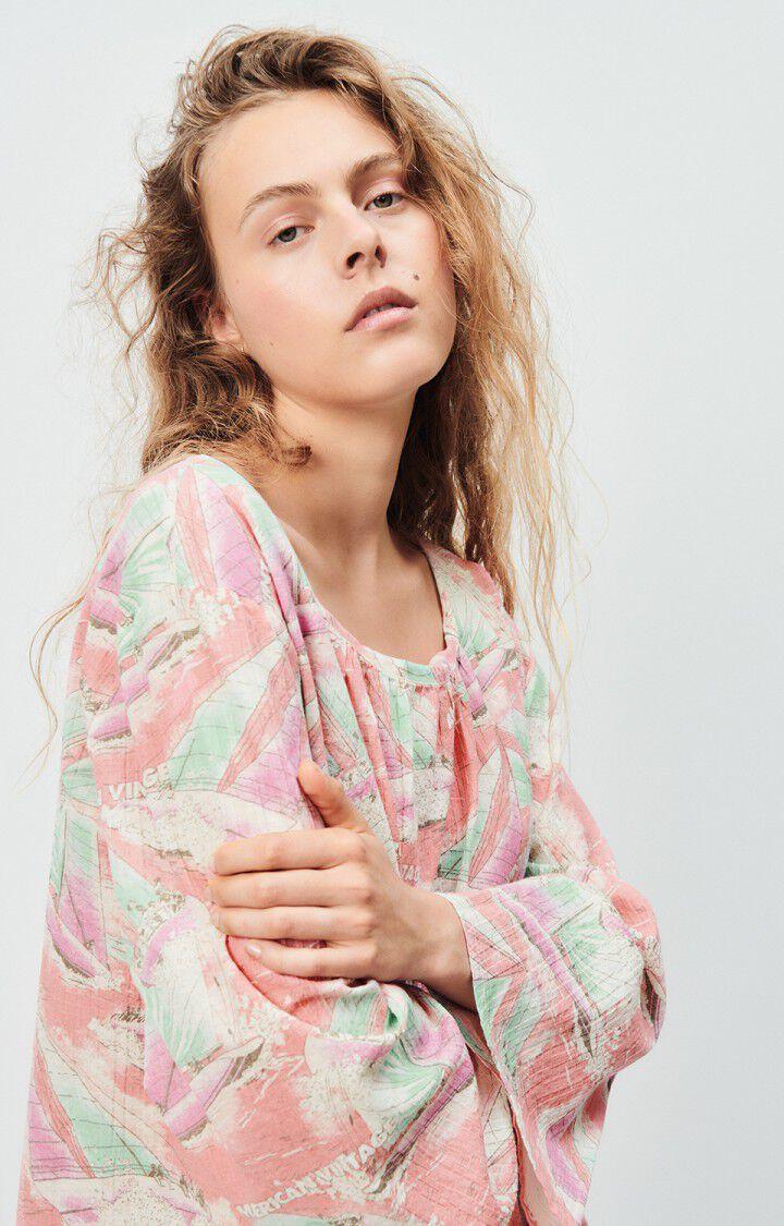 American Vintage Robe Femme Ylyvow - MOLLY 54 Manches Longues Rose - E24