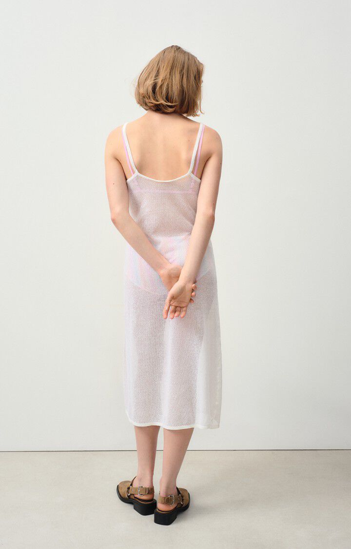 American Vintage Robe Femme Yogo - BLANC 0 Fines Bretelles Blanc - E24
