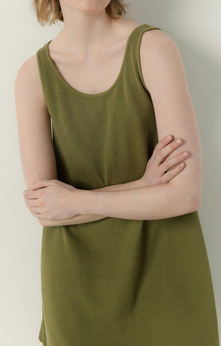 american vintage Robe femme Zymy - THYM 0 Sans manches Vert - E23